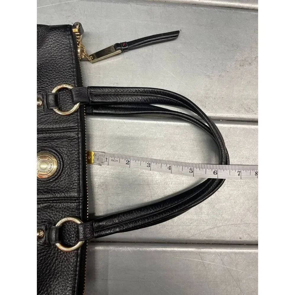 Tommy Hilfiger Black Pebbled Leather‎ Handbag
